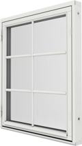 Original Trä 100, Sidhängt fönster utsida stängd SP2,1