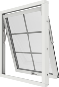Original Trä 100, Vridfönster insida öppen smal spröjs SP2,1